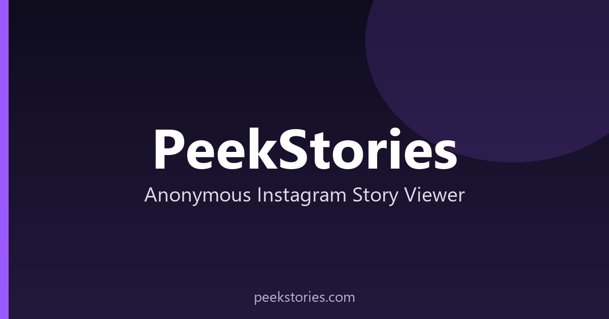 Image associated with PeekStories